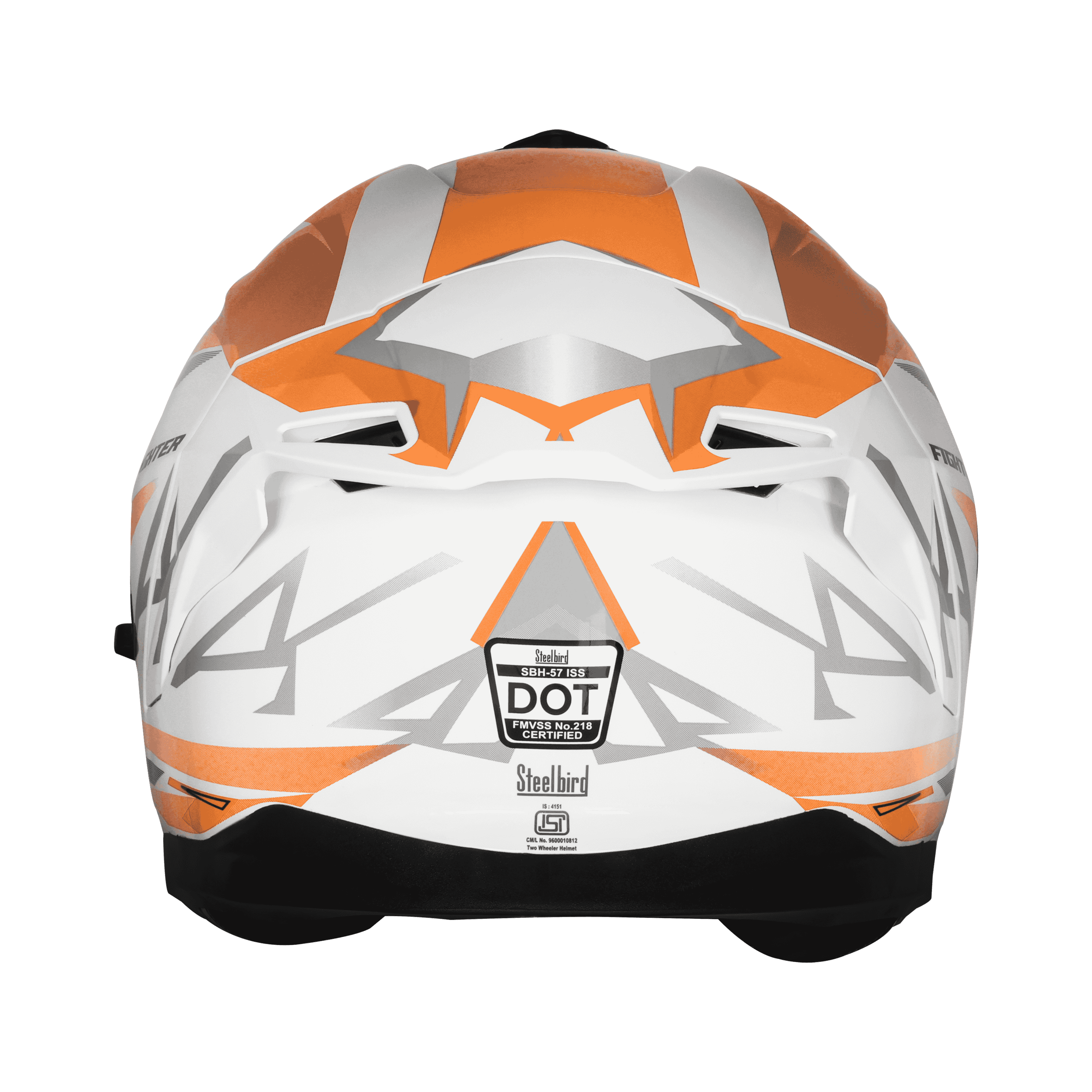 SBH-57 ISS FIGHTER F4 GLOSSY WHITE WITH ORANGE